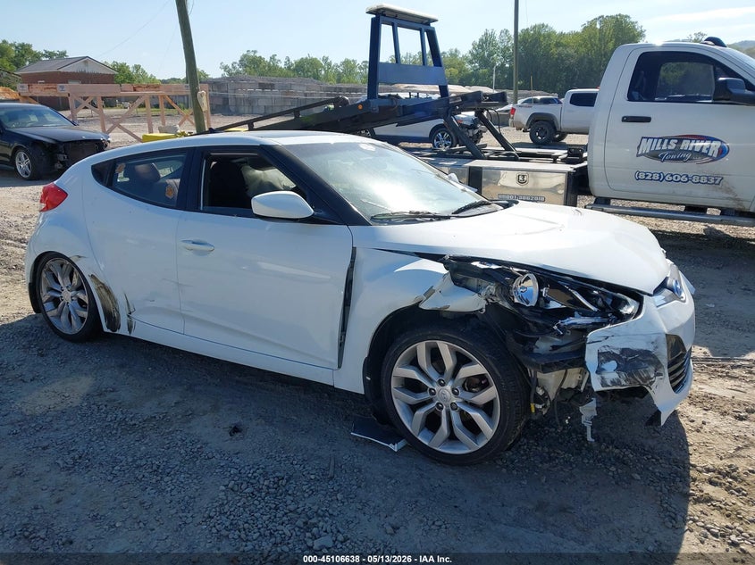 2013 Hyundai Veloster VIN KMHTC6AD1DU149231 IAAI salvage auction — FRONT END, Salvage (North Carolina), sold $475 on 2026-07-17 (photo 1)