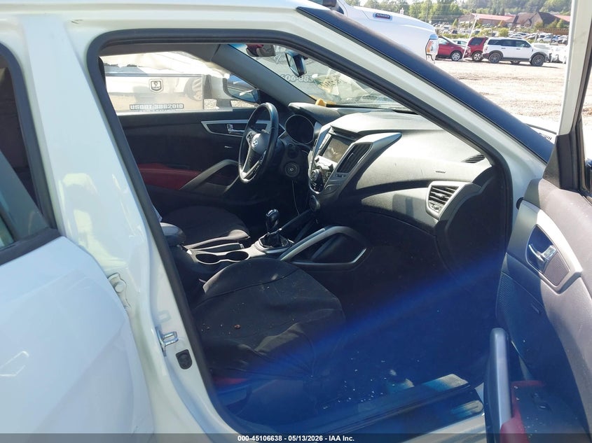 2013 Hyundai Veloster VIN KMHTC6AD1DU149231 IAAI salvage auction — FRONT END, Salvage (North Carolina), sold $475 on 2026-07-17 (photo 5)