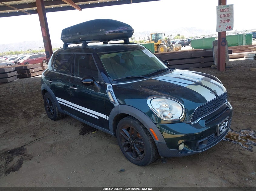 2012 Mini VIN WMWZC3C56CWL85943 IAAI salvage auction — NORMAL WEAR, Clear-Dealer Only (Arizona), sold $475 on 2026-07-28 (photo 1)