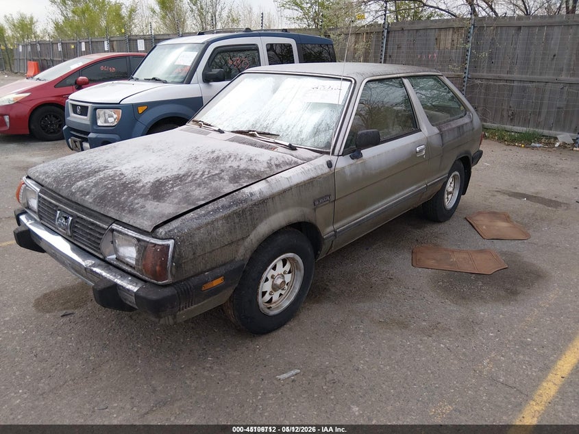 1981 Subaru Gl VIN JF2AF53B6BE124309 IAAI salvage auction — ALL OVER, Salvage (Idaho), sold $100 on 2026-07-14 (photo 2)