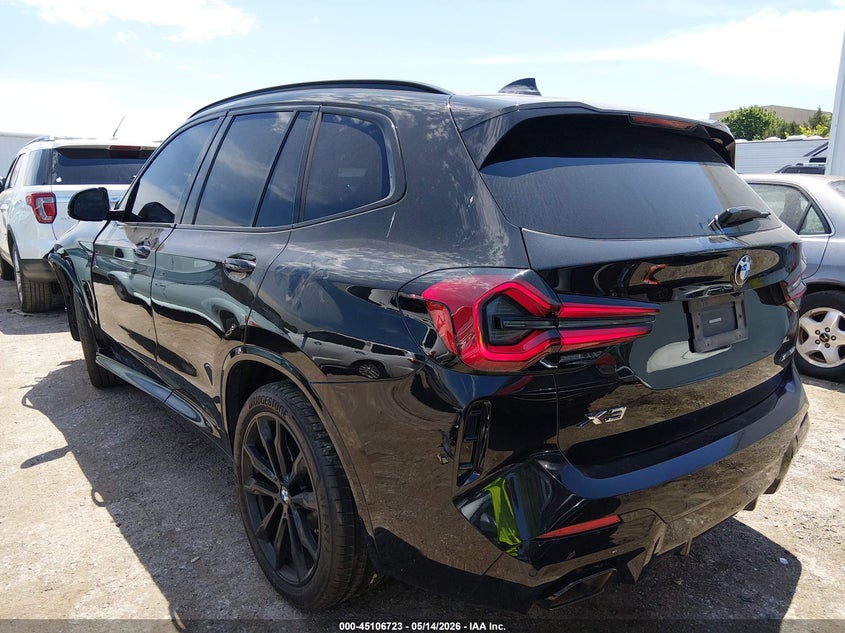 2023 BMW X3 VIN 5UX53DP08P9S81480 IAAI salvage auction — FRONT END, Junk (Oklahoma), sold $14,950 on 2026-07-15 (photo 3)
