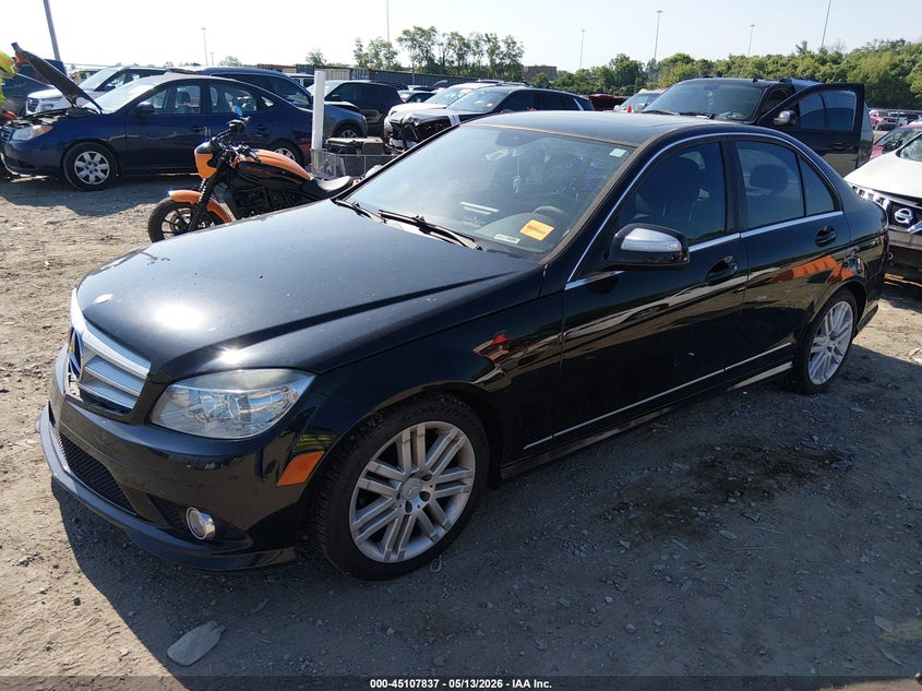 2009 Mercedes-benz C class VIN WDDGF81X69R066056 IAAI salvage auction — LEFT FRONT, Salvage (Tennessee), sold $550 on 2026-07-23 (photo 2)