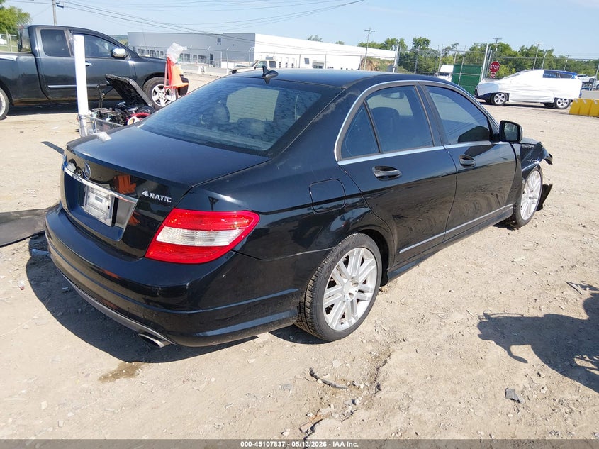2009 Mercedes-benz C class VIN WDDGF81X69R066056 IAAI salvage auction — LEFT FRONT, Salvage (Tennessee), sold $550 on 2026-07-23 (photo 4)