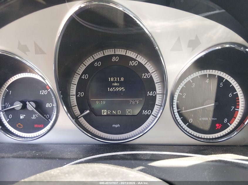 2009 Mercedes-benz C class VIN WDDGF81X69R066056 IAAI salvage auction — LEFT FRONT, Salvage (Tennessee), sold $550 on 2026-07-23 (photo 7)