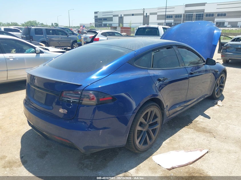 2022 Tesla Model s VIN 5YJSA1E68NF487031 IAAI salvage auction — FRONT END, Original (Texas), sold $40,200 on 2026-07-16 (photo 4)