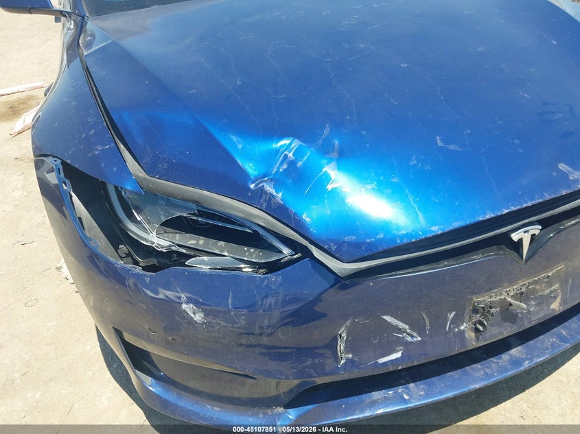 2022 Tesla Model s VIN 5YJSA1E68NF487031 IAAI salvage auction — FRONT END, Original (Texas), sold $40,200 on 2026-07-16 (photo 6)