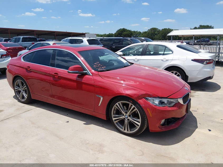 2016 BMW 4er VIN WBA4A9C59GGL87995 IAAI salvage auction — RIGHT FRONT, Original (Texas), sold $4,000 on 2026-07-11 (photo 1)