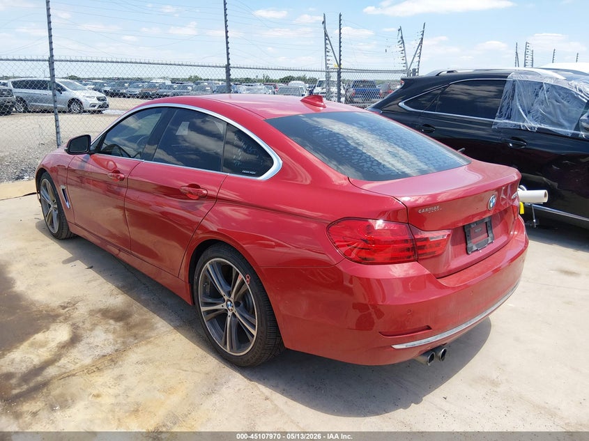 2016 BMW 4er VIN WBA4A9C59GGL87995 IAAI salvage auction — RIGHT FRONT, Original (Texas), sold $4,000 on 2026-07-11 (photo 3)