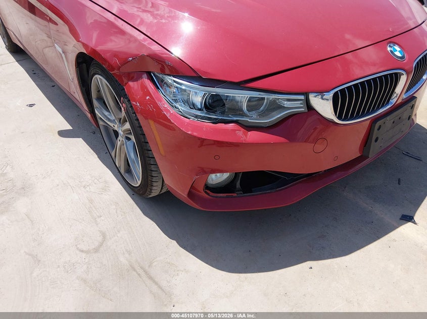 2016 BMW 4er VIN WBA4A9C59GGL87995 IAAI salvage auction — RIGHT FRONT, Original (Texas), sold $4,000 on 2026-07-11 (photo 6)