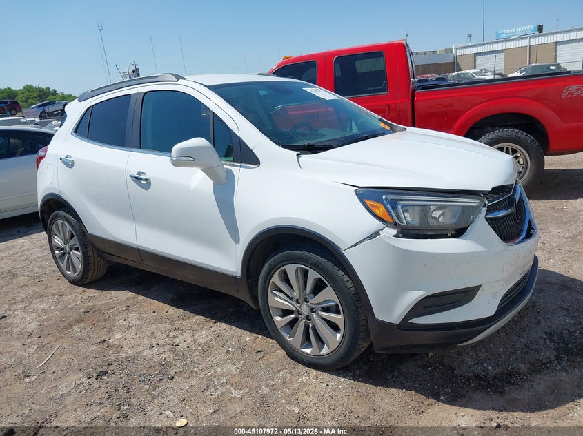 2018 Buick Encore VIN KL4CJASB1JB720163 IAAI salvage auction — FRONT END, Clear (Oklahoma), sold $3,075 on 2026-07-15 (photo 1)