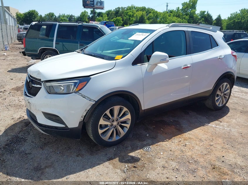 2018 Buick Encore VIN KL4CJASB1JB720163 IAAI salvage auction — FRONT END, Clear (Oklahoma), sold $3,075 on 2026-07-15 (photo 2)