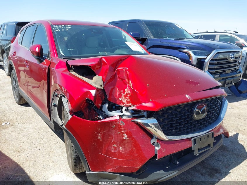 2023 Mazda Cx-5 VIN JM3KFBEM9P0291372 IAAI salvage auction — FRONT END, Salvage (Texas), sold $4,300 on 2026-07-29 (photo 1)