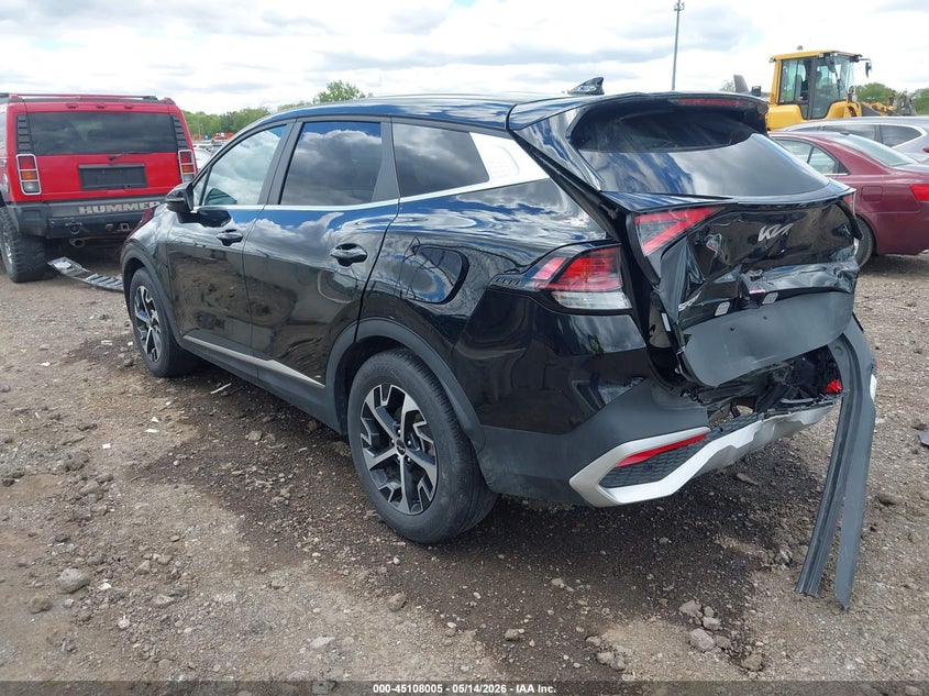2025 Kia Sportage VIN 5XYK33DF7SG268220 IAAI salvage auction — REAR END, Salvage (Ohio), sold $6,700 on 2026-07-26 (photo 3)