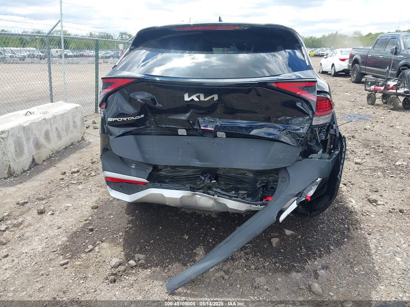 2025 Kia Sportage VIN 5XYK33DF7SG268220 IAAI salvage auction — REAR END, Salvage (Ohio), sold $6,700 on 2026-07-26 (photo 6)