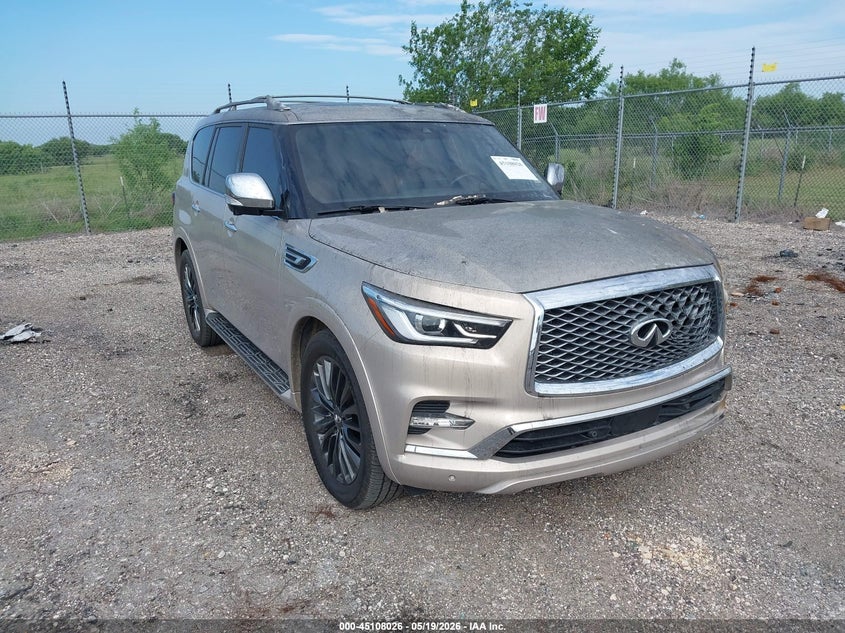 2022 Infiniti Qx80 VIN JN8AZ2BF5N9743168 IAAI salvage auction — UNKNOWN, Non-Repairable (Texas), sold $10,000 on 2026-07-14 (photo 1)