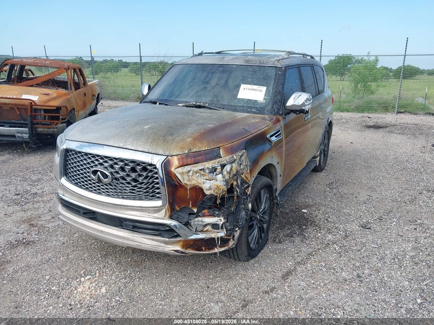 2022 Infiniti Qx80 VIN JN8AZ2BF5N9743168 IAAI salvage auction — UNKNOWN, Non-Repairable (Texas), sold $10,000 on 2026-07-14 (photo 2)