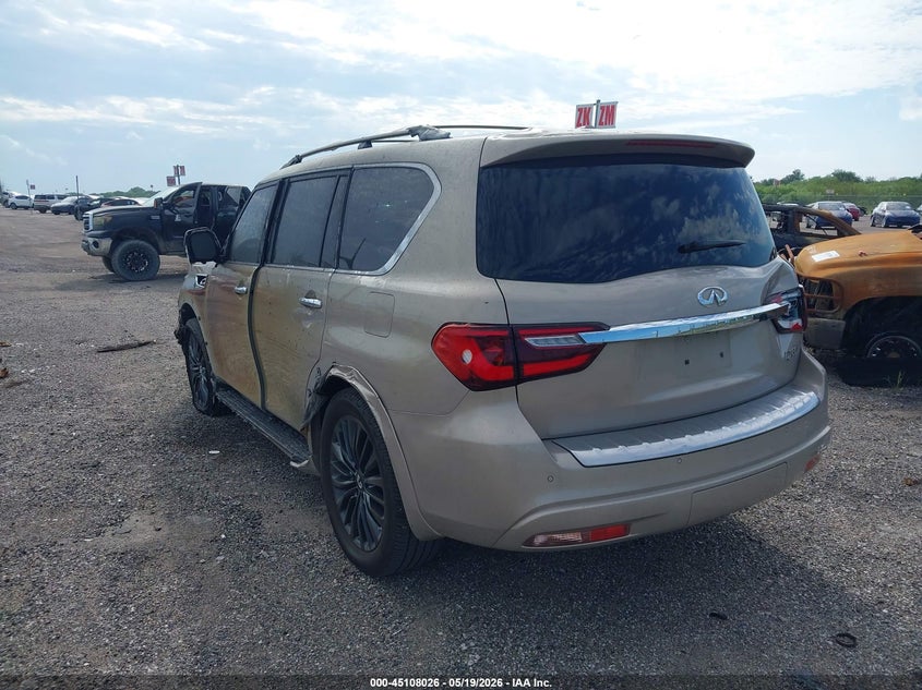 2022 Infiniti Qx80 VIN JN8AZ2BF5N9743168 IAAI salvage auction — UNKNOWN, Non-Repairable (Texas), sold $10,000 on 2026-07-14 (photo 3)