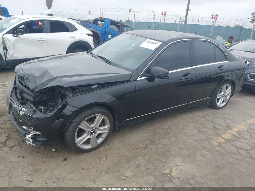 2011 Mercedes-benz C class VIN WDDGF5EB7BA515455 IAAI salvage auction — FRONT END, Salvage (California), sold $400 on 2026-07-08 (photo 2)