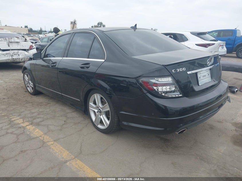 2011 Mercedes-benz C class VIN WDDGF5EB7BA515455 IAAI salvage auction — FRONT END, Salvage (California), sold $400 on 2026-07-08 (photo 3)