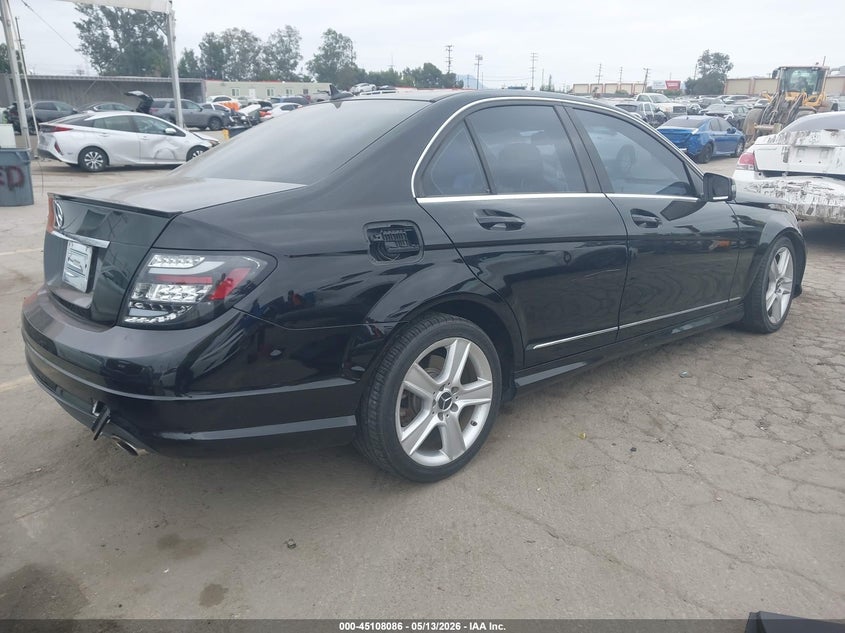 2011 Mercedes-benz C class VIN WDDGF5EB7BA515455 IAAI salvage auction — FRONT END, Salvage (California), sold $400 on 2026-07-08 (photo 4)