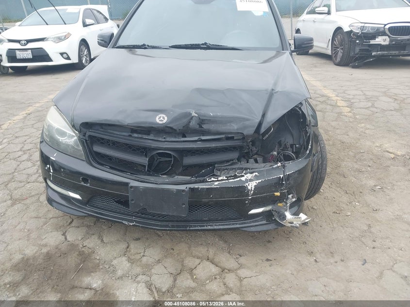 2011 Mercedes-benz C class VIN WDDGF5EB7BA515455 IAAI salvage auction — FRONT END, Salvage (California), sold $400 on 2026-07-08 (photo 6)