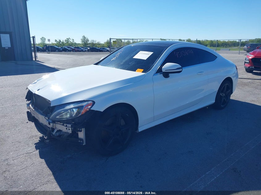 2017 Mercedes-benz C-klasse VIN WDDWJ4KB4HF420436 IAAI salvage auction — FRONT END, Salvage Title, sold $4,700 on 2026-07-17 (photo 2)