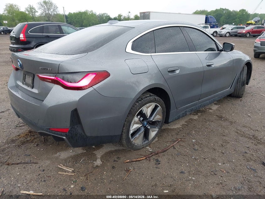 2024 BMW I4 VIN WBY43AW01RFS75813 IAAI salvage auction — SIDE, Salvage (Idaho), sold $15,700 on 2026-07-21 (photo 4)