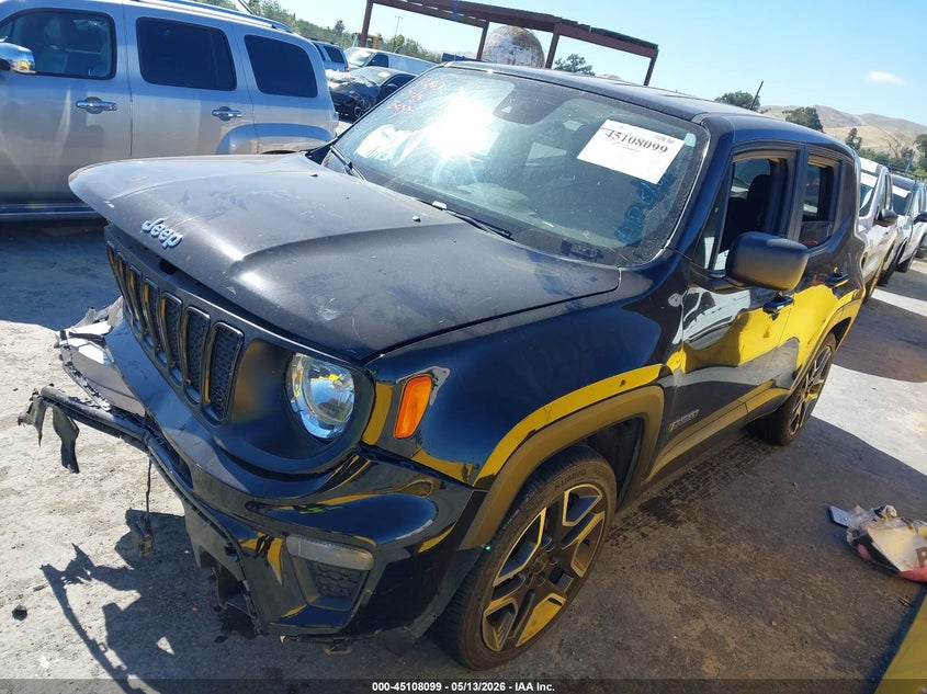 2021 Jeep Renegade VIN ZACNJCAB0MPM31682 IAAI salvage auction — FRONT END, Salvage (Kansas), sold $1,125 on 2026-07-24 (photo 2)