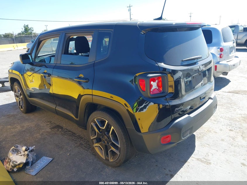 2021 Jeep Renegade VIN ZACNJCAB0MPM31682 IAAI salvage auction — FRONT END, Salvage (Kansas), sold $1,125 on 2026-07-24 (photo 3)