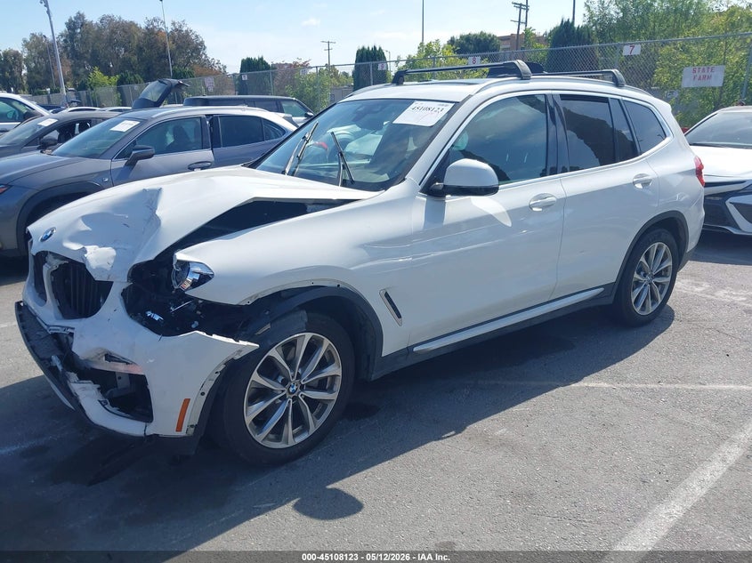 2019 BMW X3 VIN 5UXTR7C51KLE88249 IAAI salvage auction — FRONT END, Salvage (California), sold $4,700 on 2026-07-09 (photo 2)