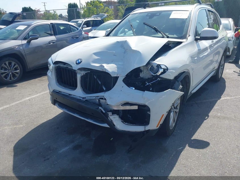 2019 BMW X3 VIN 5UXTR7C51KLE88249 IAAI salvage auction — FRONT END, Salvage (California), sold $4,700 on 2026-07-09 (photo 6)
