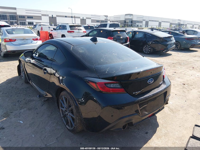 2022 Subaru Brz VIN JF1ZDBF1XN8700260 IAAI salvage auction — WATER/FLOOD, Salvage (Texas), sold $4,150 on 2026-07-07 (photo 3)
