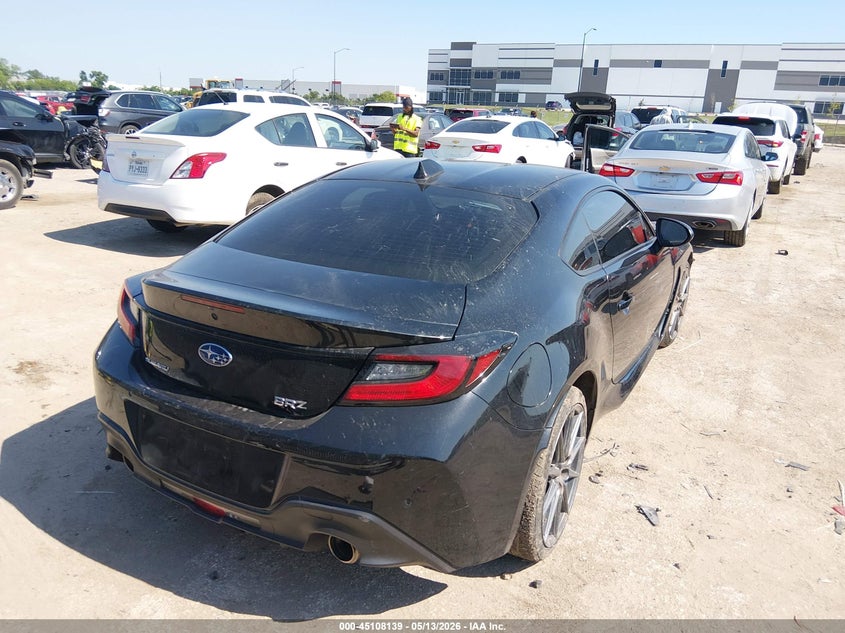 2022 Subaru Brz VIN JF1ZDBF1XN8700260 IAAI salvage auction — WATER/FLOOD, Salvage (Texas), sold $4,150 on 2026-07-07 (photo 4)