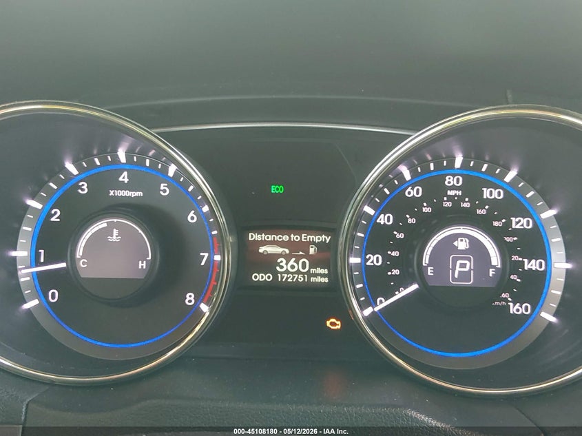 2011 Hyundai Sonata VIN 5NPEC4AC4BH292884 IAAI salvage auction — NORMAL WEAR, Clear-Dealer Only (Arizona), sold $900 on 2026-07-21 (photo 7)