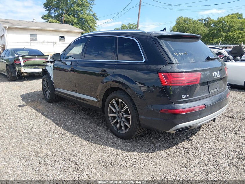 2017 Audi Q7 VIN WA1VAAF72HD057070 IAAI salvage auction — FRONT END, Salvage (South Carolina), sold $7,900 on 2026-07-28 (photo 3)