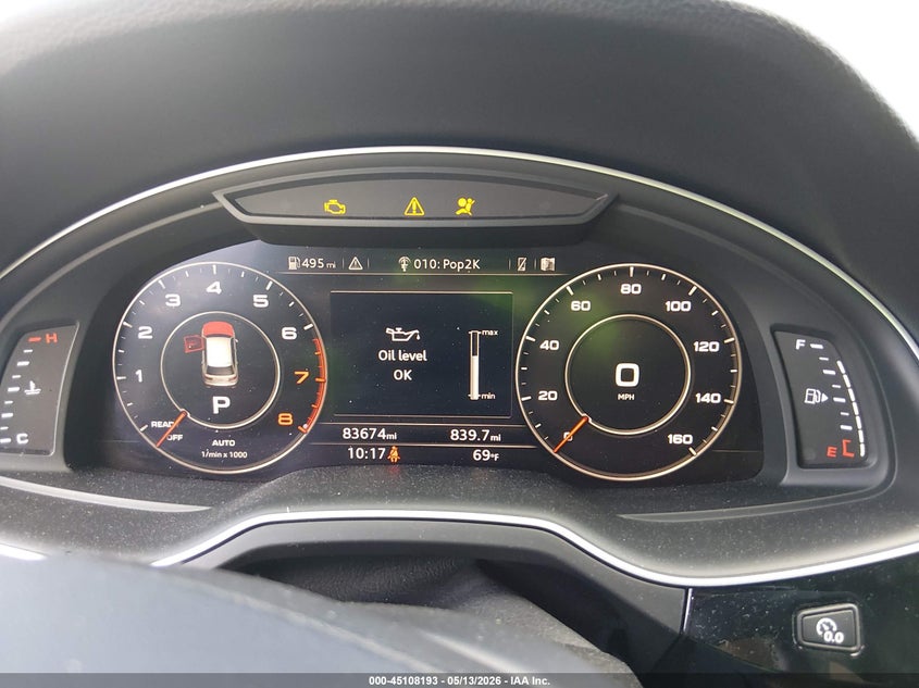 2017 Audi Q7 VIN WA1VAAF72HD057070 IAAI salvage auction — FRONT END, Salvage (South Carolina), sold $7,900 on 2026-07-28 (photo 7)
