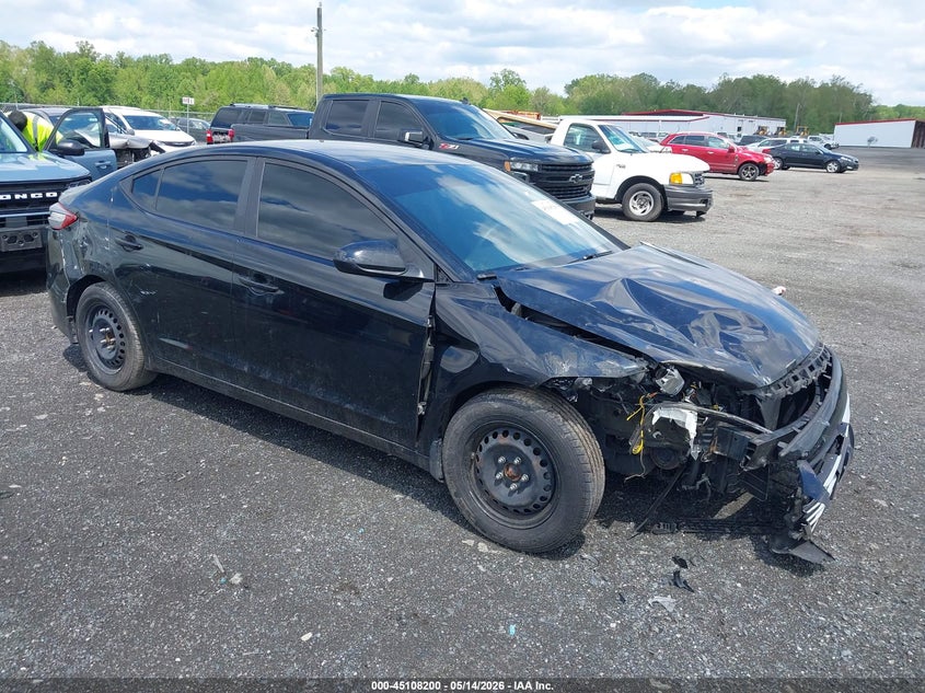 2017 Hyundai Elantra VIN KMHD74LF4HU367715 IAAI salvage auction — FRONT END, Salvage - Greater Than 75% (Maryland), sold $825 on 2026-07-06 (photo 1)