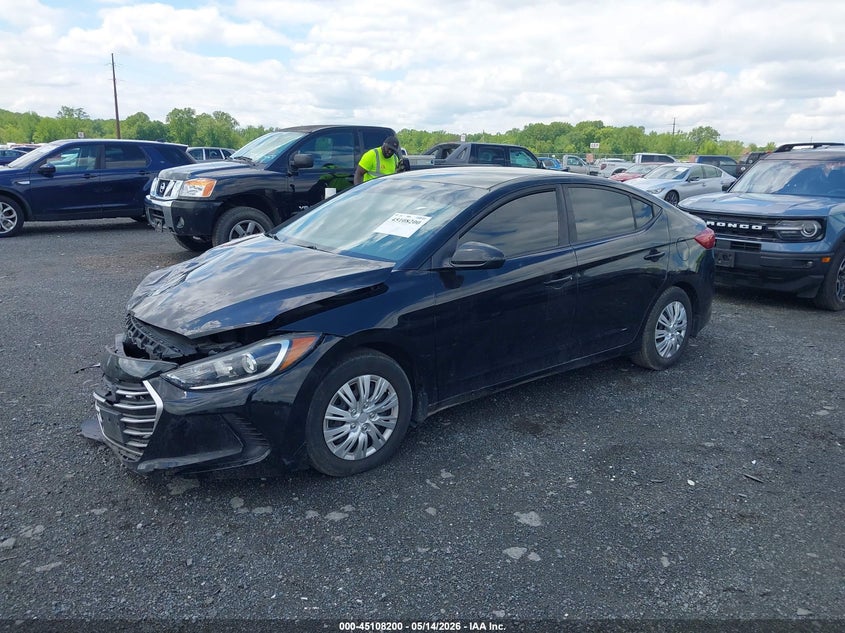 2017 Hyundai Elantra VIN KMHD74LF4HU367715 IAAI salvage auction — FRONT END, Salvage - Greater Than 75% (Maryland), sold $825 on 2026-07-06 (photo 2)