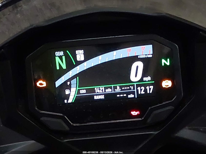 2025 Kawasaki Ninja VIN ML5EXEP16SDAG6523 IAAI salvage auction — SIDE, Salvage (Indiana), sold $1,000 on 2026-07-21 (photo 7)
