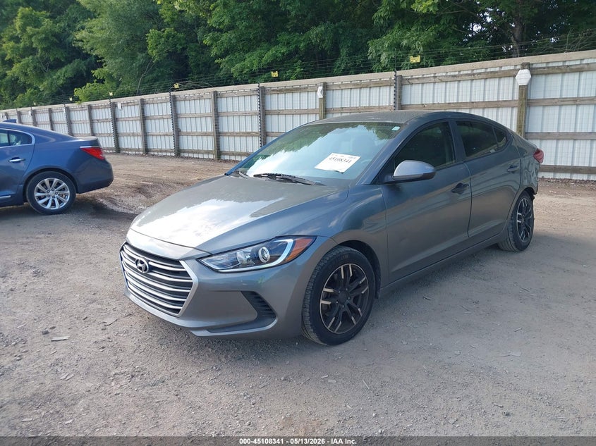 2017 Hyundai Elantra VIN KMHD84LF0HU153981 IAAI salvage auction — REAR END, Salvage (Tennessee), sold $950 on 2026-07-29 (photo 2)