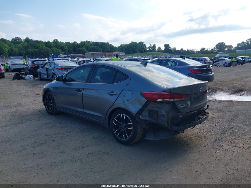 2017 Hyundai Elantra VIN KMHD84LF0HU153981 IAAI salvage auction — REAR END, Salvage (Tennessee), sold $950 on 2026-07-29 (photo 3)