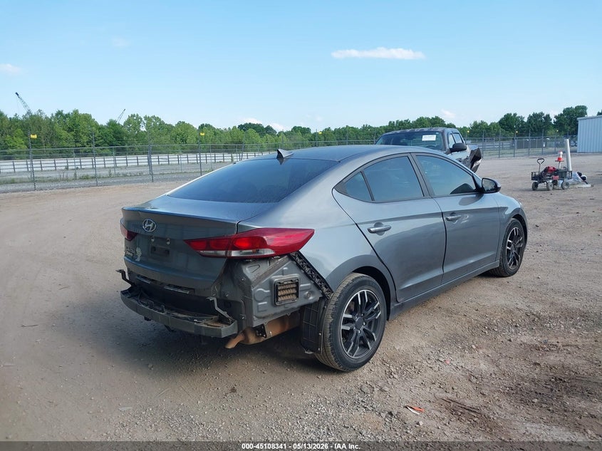 2017 Hyundai Elantra VIN KMHD84LF0HU153981 IAAI salvage auction — REAR END, Salvage (Tennessee), sold $950 on 2026-07-29 (photo 4)