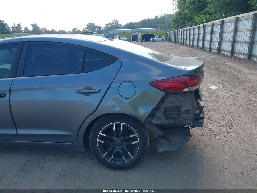 2017 Hyundai Elantra VIN KMHD84LF0HU153981 IAAI salvage auction — REAR END, Salvage (Tennessee), sold $950 on 2026-07-29 (photo 6)