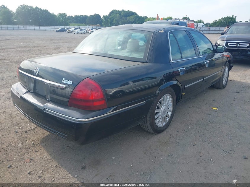 2010 Mercury Grand marquis VIN 2MEBM7FV7AX617406 IAAI salvage auction — RIGHT FRONT, Clear (Arkansas), sold $750 on 2026-07-22 (photo 4)