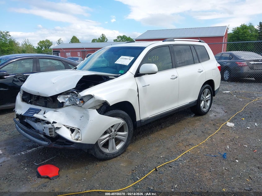 2013 Toyota Highlander VIN 5TDYK3EH7DS101665 IAAI salvage auction — FRONT END, Salvage (Virginia), sold $4,950 on 2026-07-14 (photo 2)