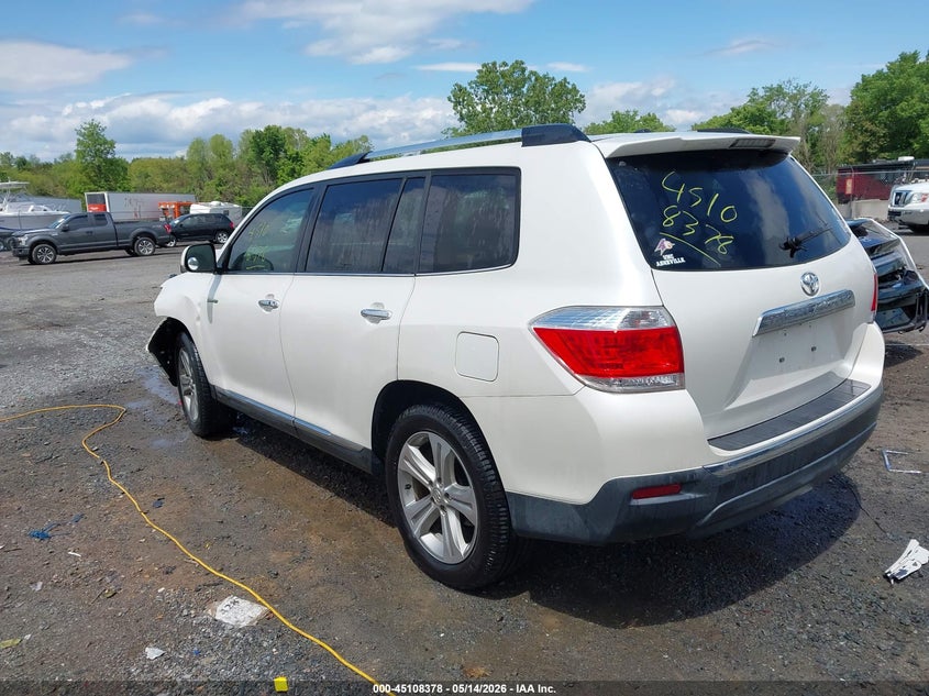 2013 Toyota Highlander VIN 5TDYK3EH7DS101665 IAAI salvage auction — FRONT END, Salvage (Virginia), sold $4,950 on 2026-07-14 (photo 3)