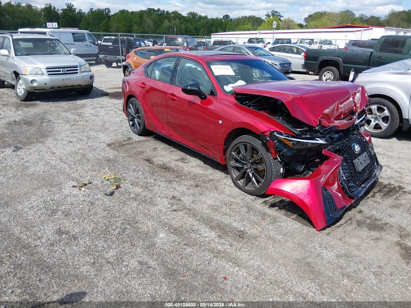2025 Lexus Is VIN JTHGZ1E26S5042696 IAAI salvage auction — FRONT END, Salvage - Greater Than 75% (Maryland), sold $7,675 on 2026-07-27 (photo 1)