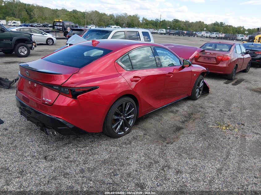 2025 Lexus Is VIN JTHGZ1E26S5042696 IAAI salvage auction — FRONT END, Salvage - Greater Than 75% (Maryland), sold $7,675 on 2026-07-27 (photo 4)