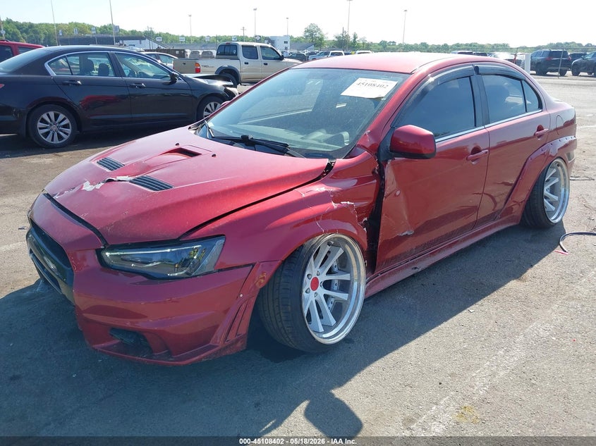 2009 Mitsubishi Lancer VIN JA3AV66VX9U024421 IAAI salvage auction — FRONT END, Salvage (New Jersey), sold $2,150 on 2026-07-20 (photo 2)