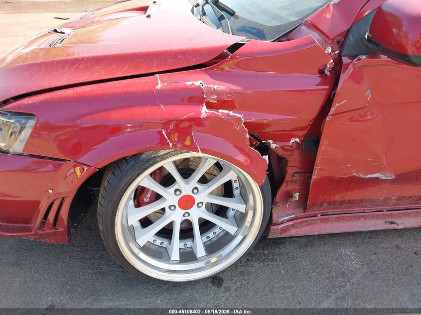 2009 Mitsubishi Lancer VIN JA3AV66VX9U024421 IAAI salvage auction — FRONT END, Salvage (New Jersey), sold $2,150 on 2026-07-20 (photo 6)